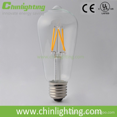Antique retro decorative edison light filament bulbs st64 6w e27 e26